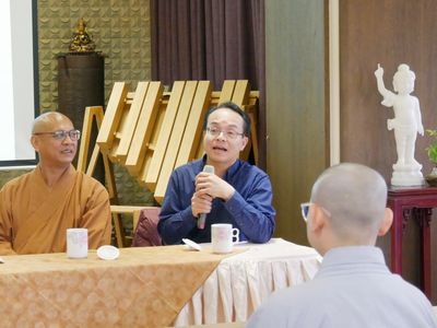 08陳一標副所長望透過法師們的身教及言教，能更理解佛法是什麼。