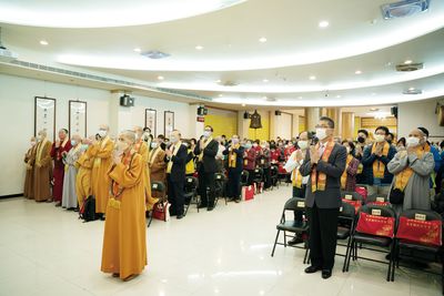 03七十週年社慶，諸山長老、官方政要、宗教代表及四眾弟子海會雲集。