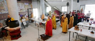 02海印道場中元普施地藏本願報恩祈福大法會，住持天起法師為主法。
